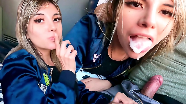 Your seatmate on the bus couldn t resist your peak and milk - Public risky and luscious!