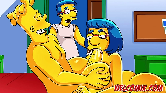 Outrageous! Japanese MILF Gets Banged by Barty in The Simptoons Porn Parody!